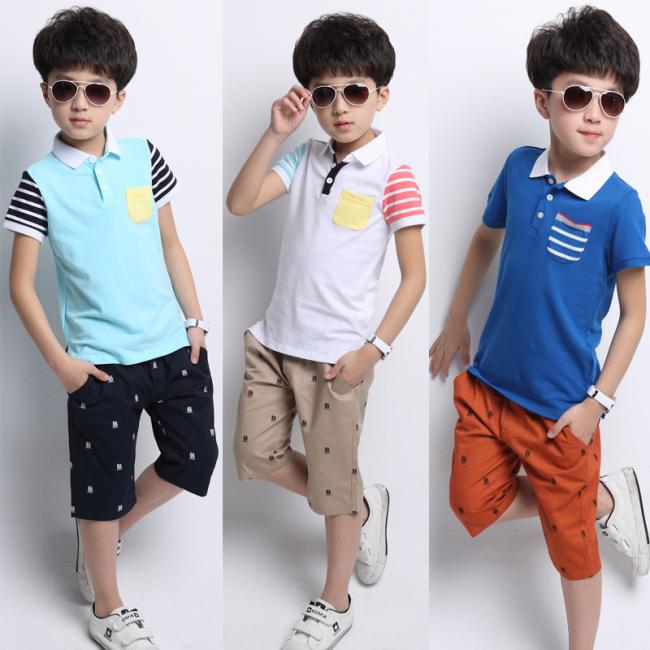 Bộ quần áo bé trai cotton